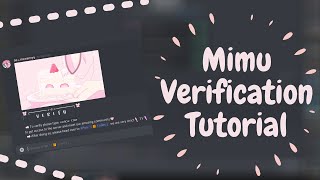 Mimu verification tutorial🌸 [upl. by Yesak]