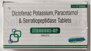 ZerodoseSP Tablet  Diclofenac Potassium  paracetamol  Serratiopeptidase  दवाई काम कैसे करता है [upl. by Branen818]