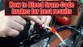 How to bleed Sram Code brakes [upl. by Morvin]