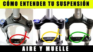 CÓMO FUNCIONA LA SUSPENSIÓN DE UNA BICICLETA EXPLICACIÓN SENCILLA 🚲 SALUD CICLISTA [upl. by Annaitsirhc]