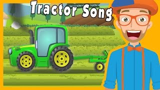 Tractors for Kids with Blippi  The Tractor Song [upl. by Odella]