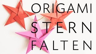 Origami Stern falten  Faltanleitung  Talude [upl. by Vani945]