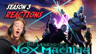 Critical Role Fan Reacts To Legend of Vox Machina Season 3 SUPERCUT [upl. by Llimaj62]