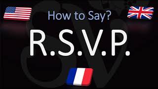 How to Pronounce RSVP CORRECTLY Meaning amp Pronunciation [upl. by Nomyad]