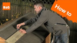 How to felt a shed roof [upl. by Aliuqahs]