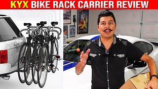 KYX Bike Rack Carrier Review amp Install For Car Truck or SUV Hitch Mounted [upl. by Reimer]