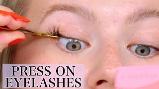 Press On Lashes  NO GLUE [upl. by Yessej]