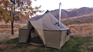 Cabelas Ultimate Alaknak Outfitter Tent Review [upl. by Aneret827]