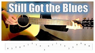 Gary Moore  Still Got The Blues Guitar Tutorial  Acoustic Guitar [upl. by Edyak]