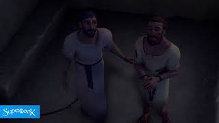 Paul and Silas in Prison  Superbook [upl. by Hoang370]