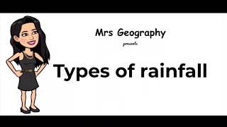 Types of rainfall [upl. by Lihp]