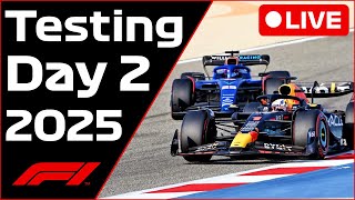 🔴F1 PreSeason Testing Day 2  Commentary  Data [upl. by Yv]