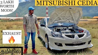 Mitsubishi Cedia ModifiedMassive upgrades worth 3lakhs CustomExhaust🔥Detailed Review [upl. by Eanar]