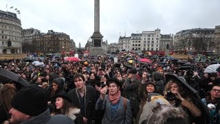 Anti Margaret Thatcher party in Trafalgar square [upl. by Perkin299]