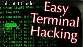 Fallout 4 How to Hack Terminals  This Trick Makes It Easier [upl. by Lunnete146]