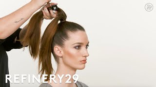 5 Quick amp Easy Updos Tutorial  Short Cuts  Refinery29 [upl. by Geraldine]