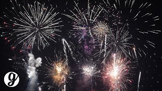 12 Minute Fireworks Show with Sound 4K UHD 60FPS  GRATEFUL [upl. by Merras]