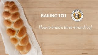 How to braid a three strand loaf [upl. by Eirlav883]