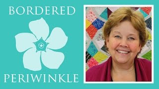 Make a Bordered Periwinkle Quilt with Jenny Doan of Missouri Star Video Tutorial [upl. by Joy]