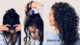 How to Style Naturally Curly Hair  Beginner Routine amp Techniques [upl. by Ettenajna]