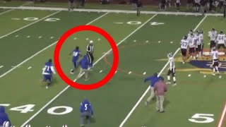 Player Attacks Ref in Texas High School Football Game  2020 [upl. by Leduar]