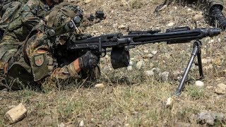 German Army MG3 Machine Gunners in Action [upl. by Lorrad]