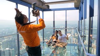 KL Tower Malaysia Full Tour  Sky Deck Sky Box and Observation Deck  Broewnis Travel [upl. by Columbyne886]