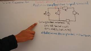 Ep 2 courant alternatif sinusoidal  notation complexe [upl. by Ahsikal]