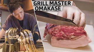 Tokyo’s Tadenoha Specializes in Boar Duck and Bear Meat Cooked Over an Open Fire Grill — Omakase [upl. by Niuqauj]