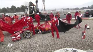 F1 Winter Testing in Spain [upl. by Nyasuh]