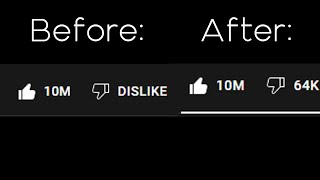 how to get YouTube DISLIKES back [upl. by Bergman]