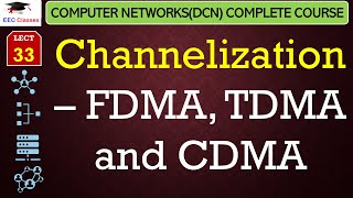 L33 Channelization – FDMA TDMA and CDMA  Data Communication Network Lectures in Hindi [upl. by Garrot]