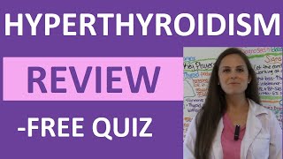 Hyperthyroidism  Hyperthyroid Endocrine Nursing Symptoms Treatment Pathophysiology NCLEX [upl. by Ateerys]