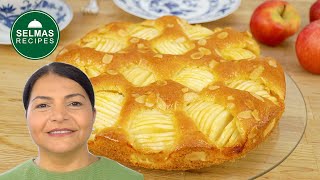 Schneller Apfelkuchen  Versunkener Apfelkuchen mit Rührteig 🍎🍏 🔝 [upl. by Dulcie154]