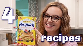 4 EASY BISQUICK RECIPES  QUICK amp TASTY RECIPES  COOK AND BAKE WITH ME [upl. by Sven]