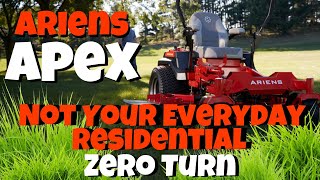 Ariens Apex Zero Turn Mower Review  Commercial Quality at a Residential Price [upl. by Neu]