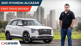 Hyundai Alcazar 6Seater Petrol AT SUV First Drive Review  More Than A 7Seater Creta  CarWale [upl. by Ellehcim]