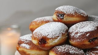 How To Make Jewish Jelly Donuts Sufganiyot • Tasty [upl. by Aderfla]