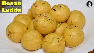 Besan Ke Ladoo Complete and Perfect Recipe  How to make Besan Laddu  Kitchen With Amna [upl. by Annasus]