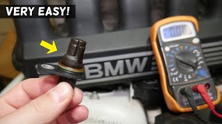 HOW TO TEST CRANKSHAFT POSITION SENSOR ON BMW [upl. by Ttihw]