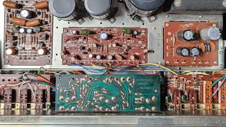 how to use a pencil to find failed parts in 52 year old audio gear repairing a marantz 1060 part 1 [upl. by Nylhtak]