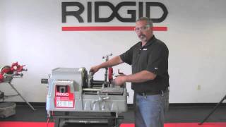 How To Use The RIDGID® 535M Threading Machine [upl. by Adnohsak]