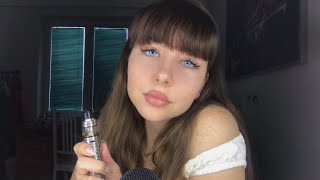 ASMR CLOSE UP BREATHING AND VAPING [upl. by Naillil196]