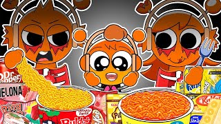 SPRUNKI ASMR  Oren Family Convenience Store Food Mukbang  Incredibox Animation [upl. by Arret]