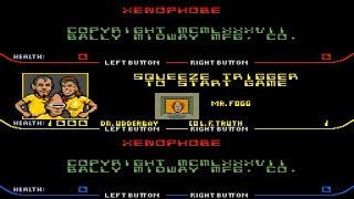 Xenophobe All cleared 1987 Bally Midway Mame Retro Arcade Games [upl. by Elie914]