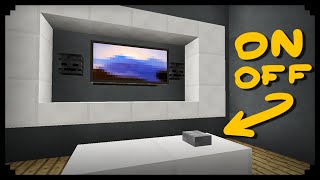 ✔ Minecraft How to make a Working TV [upl. by Nimzaj651]