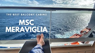 The Best Balcony Cabins on the MSC Meraviglia [upl. by Menard]