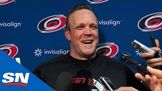 David Ayres Talks To Toronto Media After First NHL Win  FULL PostGame Sound [upl. by Oivaf761]