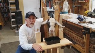 Goat Milking Stand DIY Step by step instructions [upl. by Ainoloppa452]