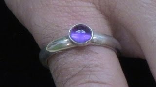 Soldering a Bezel Cup to a Silver Ring and Setting a Cabochon Stone LV [upl. by Airpal]